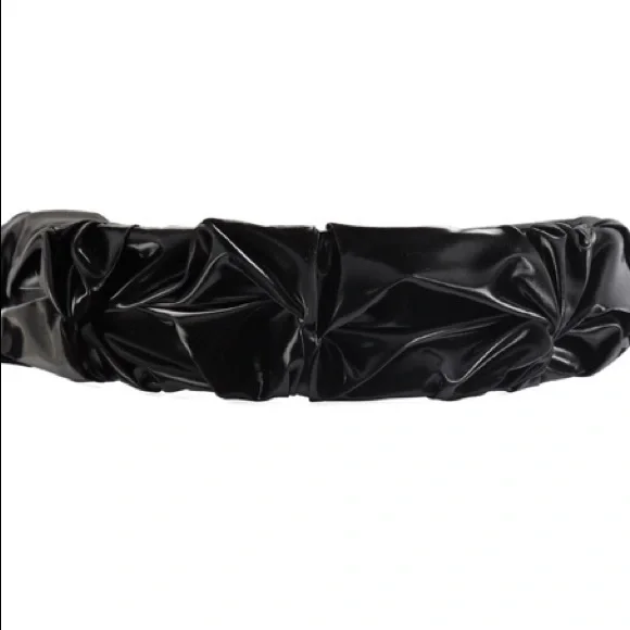 Black WRINKLED FASHION HEAD BAND, New!🖤 - Picture 4 of 4